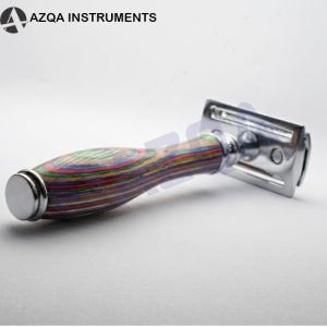 Multicolor Wooden Handle Safety Razor