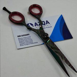 Designer Hair Cutting Scissor – Black & Red