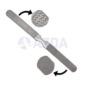 Double Sided Metal Foot File Pedicure Callus Remover Stainless Steel Hard Skin Rasp Beauty Tool