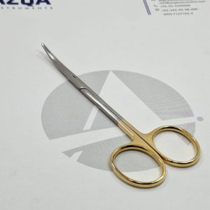 Metzenbaum Surgical Dissecting Scissors – Gold-Plated Handle | Precision Soft-Tissue Dissection by AZQA